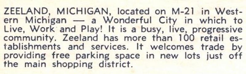 Zeeland Theater - Vintage Postcard (newer photo)